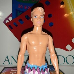 2015 Ken Water Play #DGT83 Barbie Doll Swim Trunks Tropical Beach
